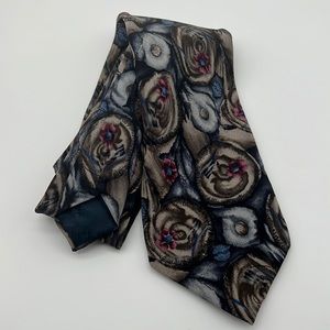 Jerry Garcia XL Extra Long Snail Garden Collection Nine 9 100% Silk Tie